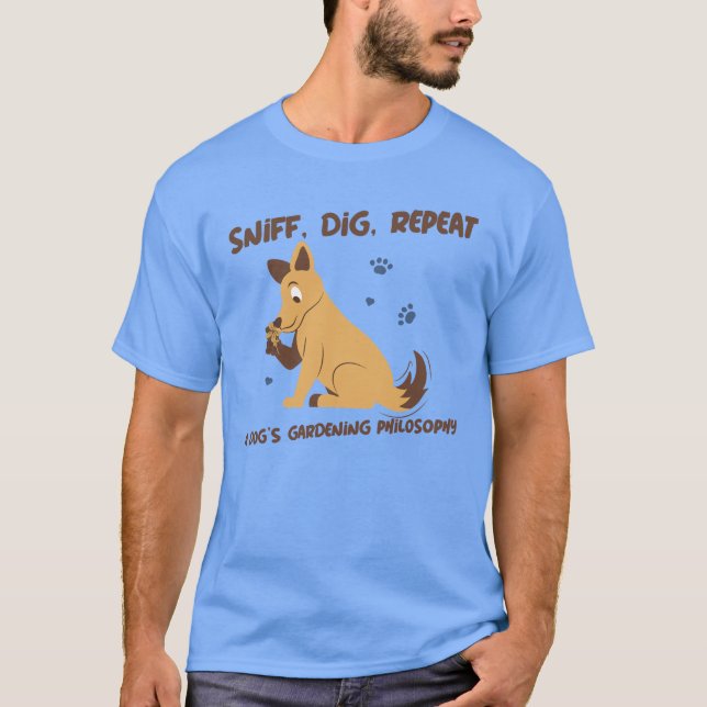 Cheire. Cachorro. Repetir T-Shirt (Frente)