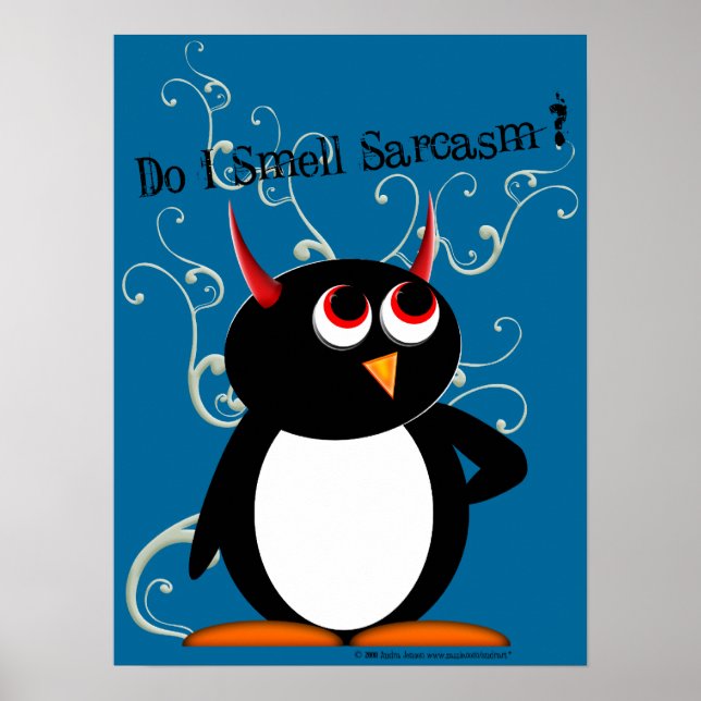 Cheiro de sarcasmo? Mau Penguin Poster (Frente)
