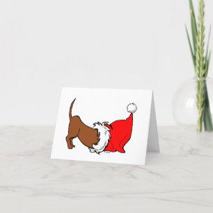 Cheiro Papais noeis! Cartão de Natal Canino