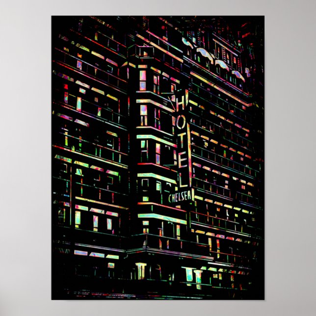 Chelsea Hotel Nova Iorque Poster Impressão (Frente)