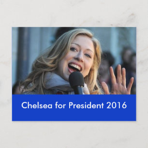 Chelsea para o Presidente 2016 Cartão postal