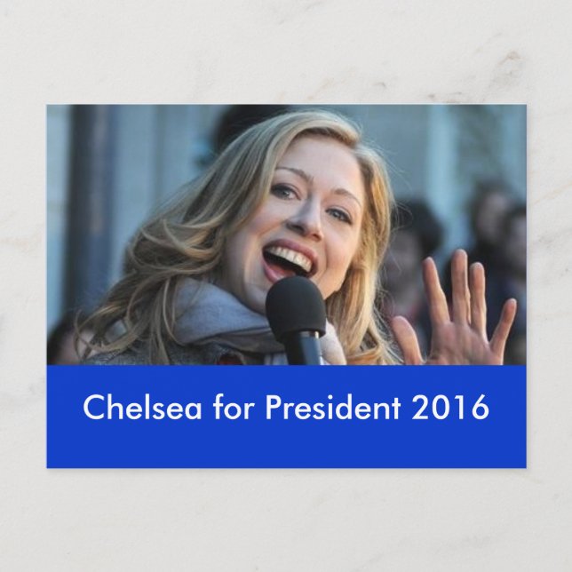 Chelsea para o Presidente 2016 Cartão postal (Frente)