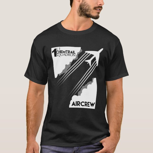 Chemtrail Squadron Aircrew T-shirt design (Frente)