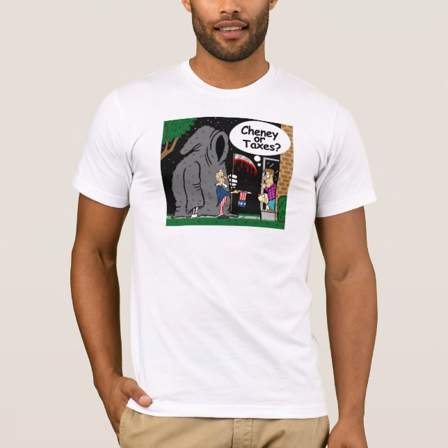 Cheney ou impostos? T-shirt (Frente)