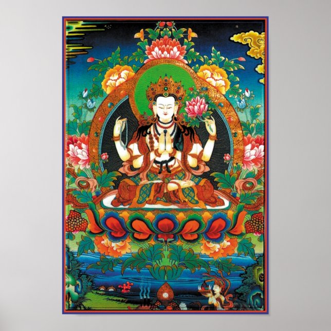 Chenrezig Poster (Frente)