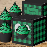 Cheque de Buffalo - Verde e Preto - Caixa de Favor<br><div class="desc">Caixa de seleção de verde e búfalo preto. O texto na parte traseira da caixa é personalizável. Se você usar o botão/ferramenta 'editar design', também poderá adicionar suas próprias imagens/fotos. Outras formas de cores disponíveis. Consulte Coleção de todos os tamanhos de caixas e cores de verificação de búfalos aqui: https://www.zazzle.com/collections/boxes_product_promotional_gift_buffalo_check-119842043554925619...</div>