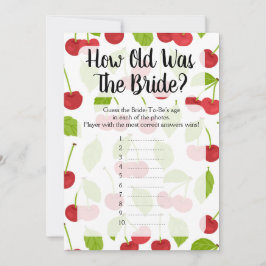 Cherries Quantos Anos Tinha O Jogo Do Chá Da Noiva