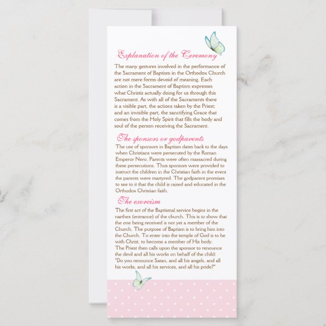 Cherry Blossom Baptism Programa 2/5 (Frente)