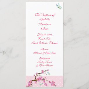 Cherry Blossom Baptismal Programa 1/5