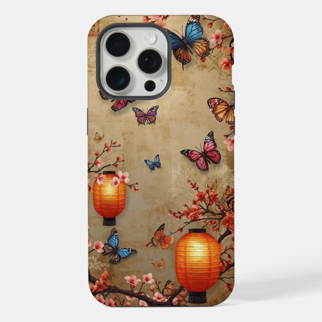 Cherry Blossom Butterfly Lanterna (Verso)