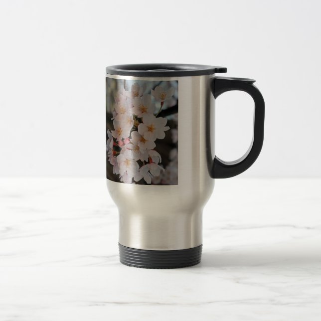 Cherry Blossom Caneca de viagem (Direita)