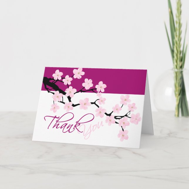 Cherry Blossom | Cartões de agradecimentos (Frente)