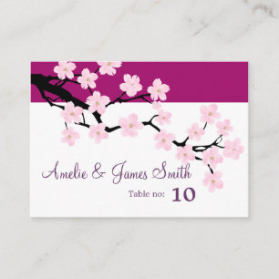 Cherry Blossom   Cartões de Local de Casamento