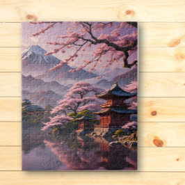 Cherry Blossom Pagodas Jigsee Quebra-cabeça