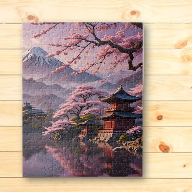 Cherry Blossom Pagodas Jigsee Quebra-cabeça (Criador carregado)