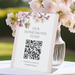 Cherry Blossom QR Code Honeymoon Fund