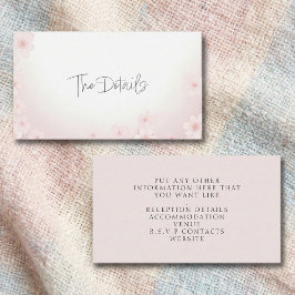 Cherry Blossom Rosa O Cartão De Gabinete De Detalh