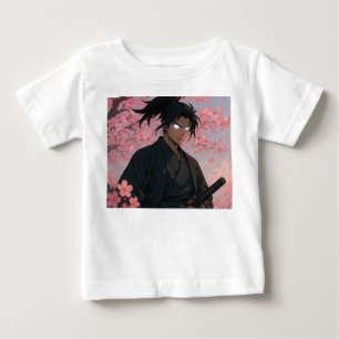 Cherry Blossom Samurai Anime Toddler T-Shirt