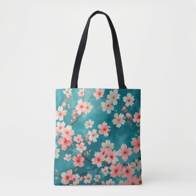 Cherry Blossom Watercolor Dream Bolsa (Frente)