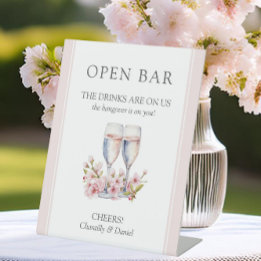 Cherry Blossom Weding Engraçado Bar Aberto