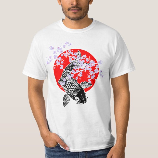 Cherry Blossoms SAKURA NISHIKIGOI Koi 1 T-Shirt (Frente)