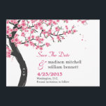 Cherry Blossoms Salve O Cartão De Data<br><div class="desc">Apresentando uma cerejeira florescente como símbolo de prosperidade e boa sorte,  esta bela coleção de casamento é perfeita para celebrar seu dia especial.</div>