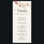 Cherry Blossoms Watercolor Menu<br><div class="desc">Blossomas de Cereja Romântica e Elegante | Sakura Floral Wedding Menu. Para personalização mais avançada deste design,  clique no botão "Personalizar" acima! Itens correspondentes também estão disponíveis.</div>