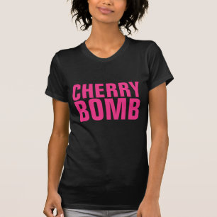 CHERRY BOMB, Damas Vintage T-Shirts