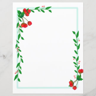 Cherry Framed Papel de carta
