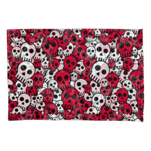Cherry Gothic Skull Pattern Impressão