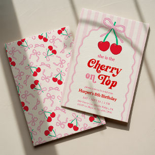 Cherry no melhor convite de aniversário