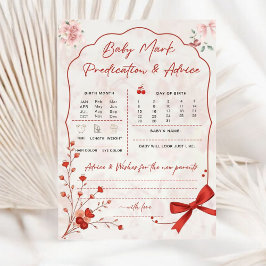 Cherry no Top Baby Predictions Game | Arco rosa