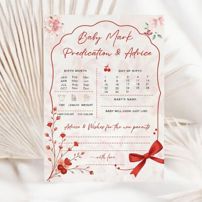 Cherry no Top Baby Predictions Game | Arco rosa (Criador carregado)