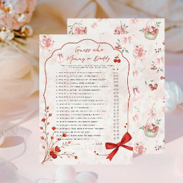 Cherry no Topo Adivinha Quem Jogo | Mamãe ou rosa