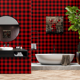 Cherry Red Black 3 Inch Lumberjack Xadrez Buffalo