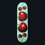 Cherry Skateboard - Suas Cores<br><div class="desc">Doces cerejas - Escolha / adicione suas cores de fundo favoritas!</div>