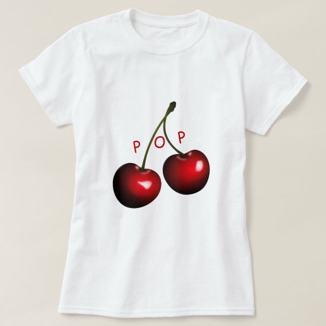 Cherry T-Shirt Engraçado - Pop - Me - Texto Person (Frente do Design)