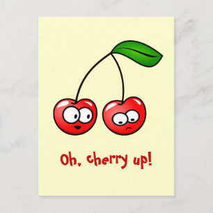 Cherry Up! Cartão postal Cherries