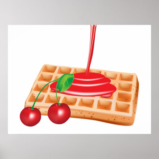Cherry Waffles Poster (Frente)