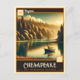 Chesapeake, Virgínia | Cartão postal Vintage