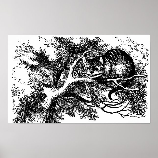 Cheshire Cat Matte Poster (Frente)