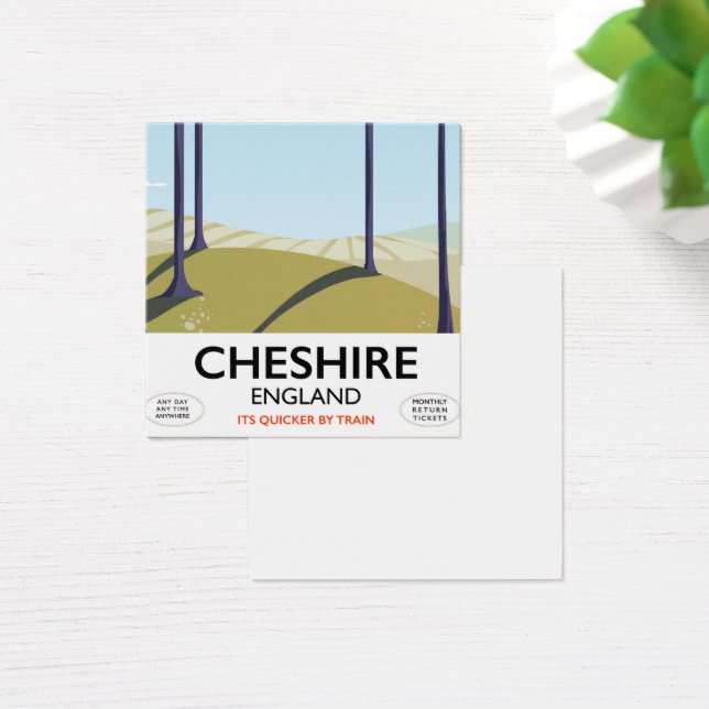 Cheshire, England poster de viagens (Mesa)