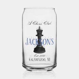 Chess Club w Classic King Drawing Beer Drinkware