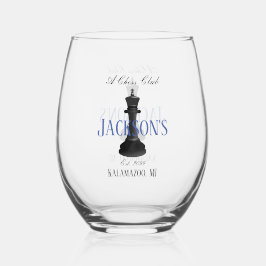 Chess Club w Classic King Drawing Drinkware