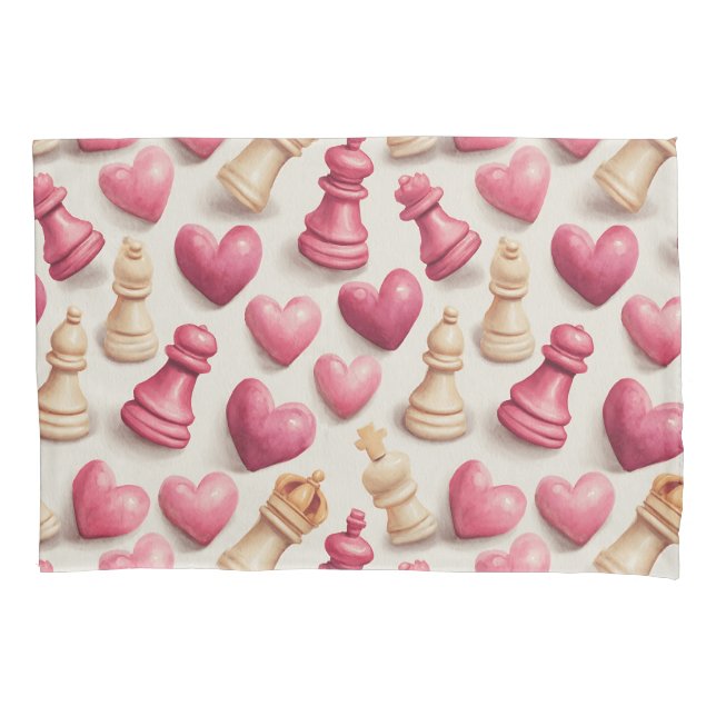 Chess & Hearts Valentines Pattern (Frente)