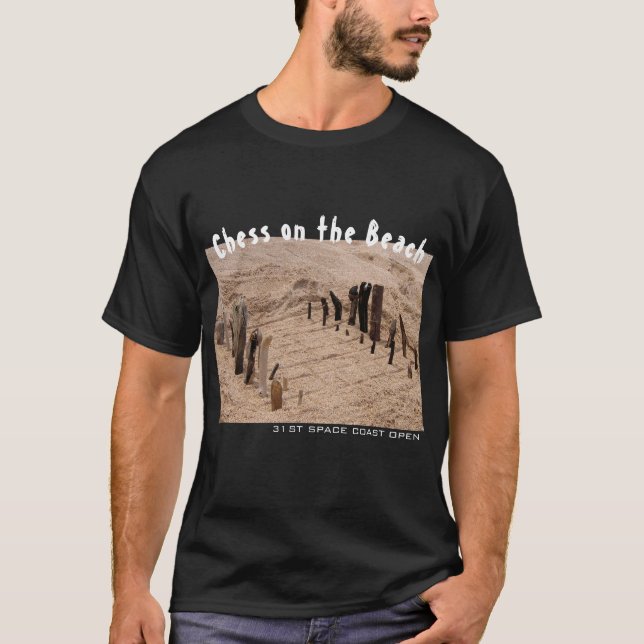 Chess on the Beach 31st SCO Dark T-Shirt (Frente)