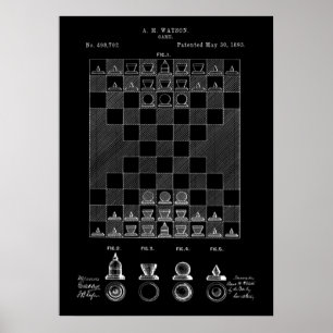 Chess Patent Poster
