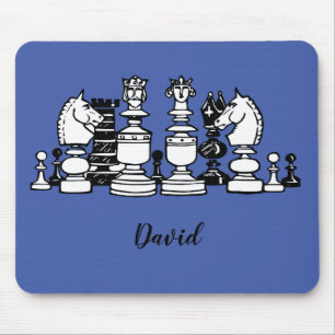 Chess Themed Personalised Mousepad