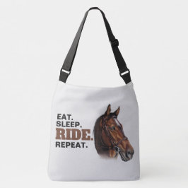 Chestnut Horse Tote Bag Comeu. Durma. Ande. Repita