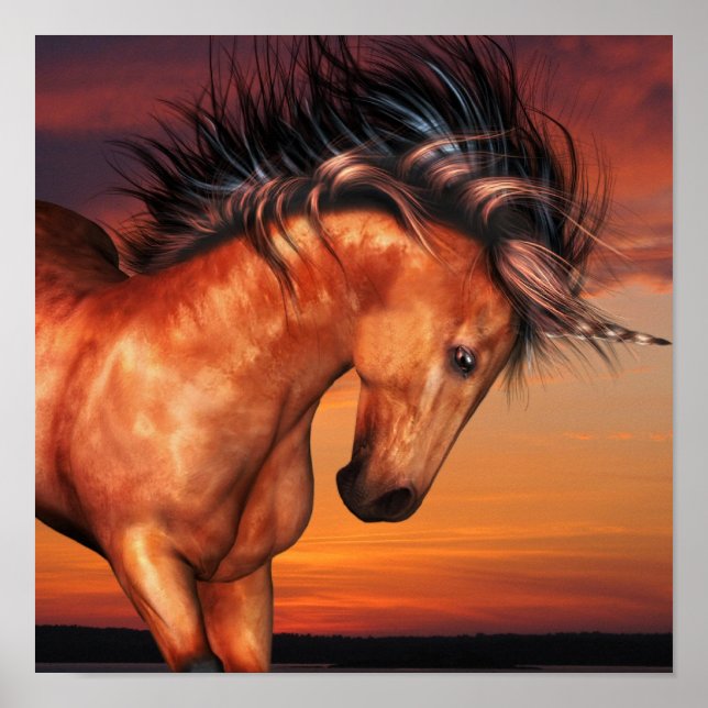 Chestnut Unicorn Poster (Frente)